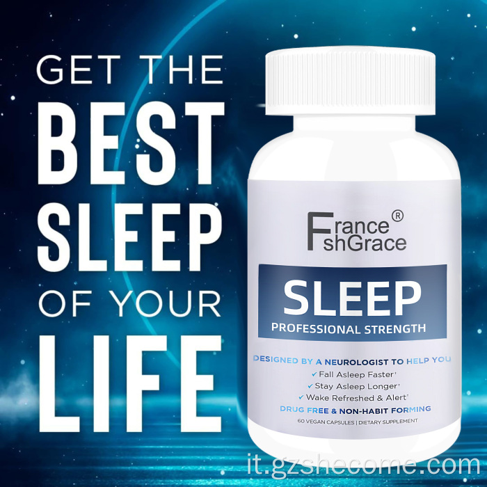 Shecome Sleep Aid per adulti promuove le capsule di melatonina